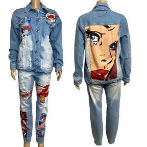 ADOLFO STUDIO Double Breasted Blazer Linen Blend Apple Green Size 4P